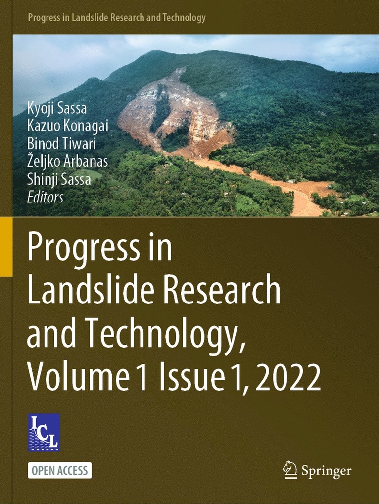 Progress in Landslide Research and Technology, Volume 1 Issue 1, 2022 1