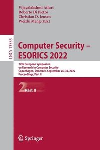 bokomslag Computer Security - ESORICS 2022