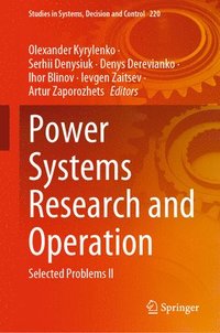 bokomslag Power Systems Research and Operation