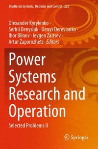 bokomslag Power Systems Research and Operation