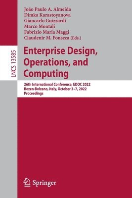 bokomslag Enterprise Design, Operations, and Computing