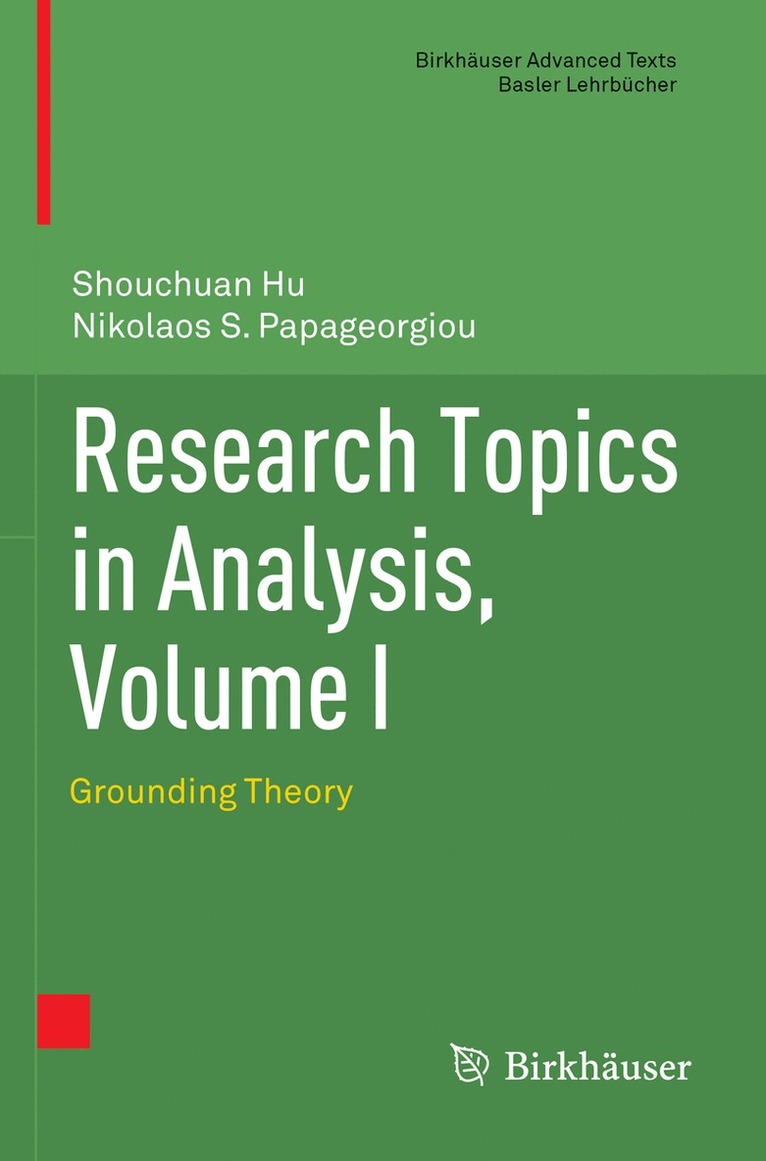 Research Topics in Analysis, Volume I 1