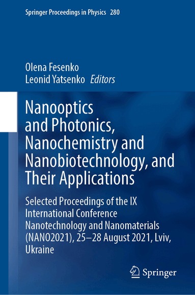 Olena Fesenko, Leonid Yatsenko - Nanooptics and Photonics, Nanochemistry and Nanobiotechnology, and Their Applications, Inbunden