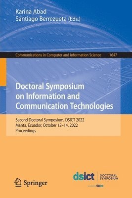 bokomslag Doctoral Symposium on Information and Communication Technologies