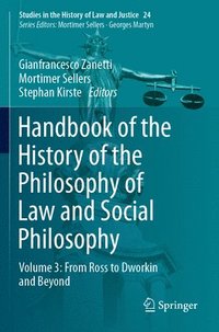 bokomslag Handbook of the History of the Philosophy of Law and Social Philosophy