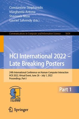 bokomslag HCI International 2022  Late Breaking Posters