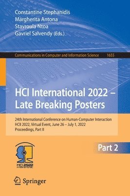 bokomslag HCI International 2022 - Late Breaking Posters