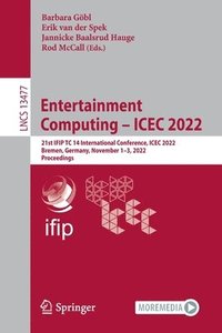 bokomslag Entertainment Computing  ICEC 2022