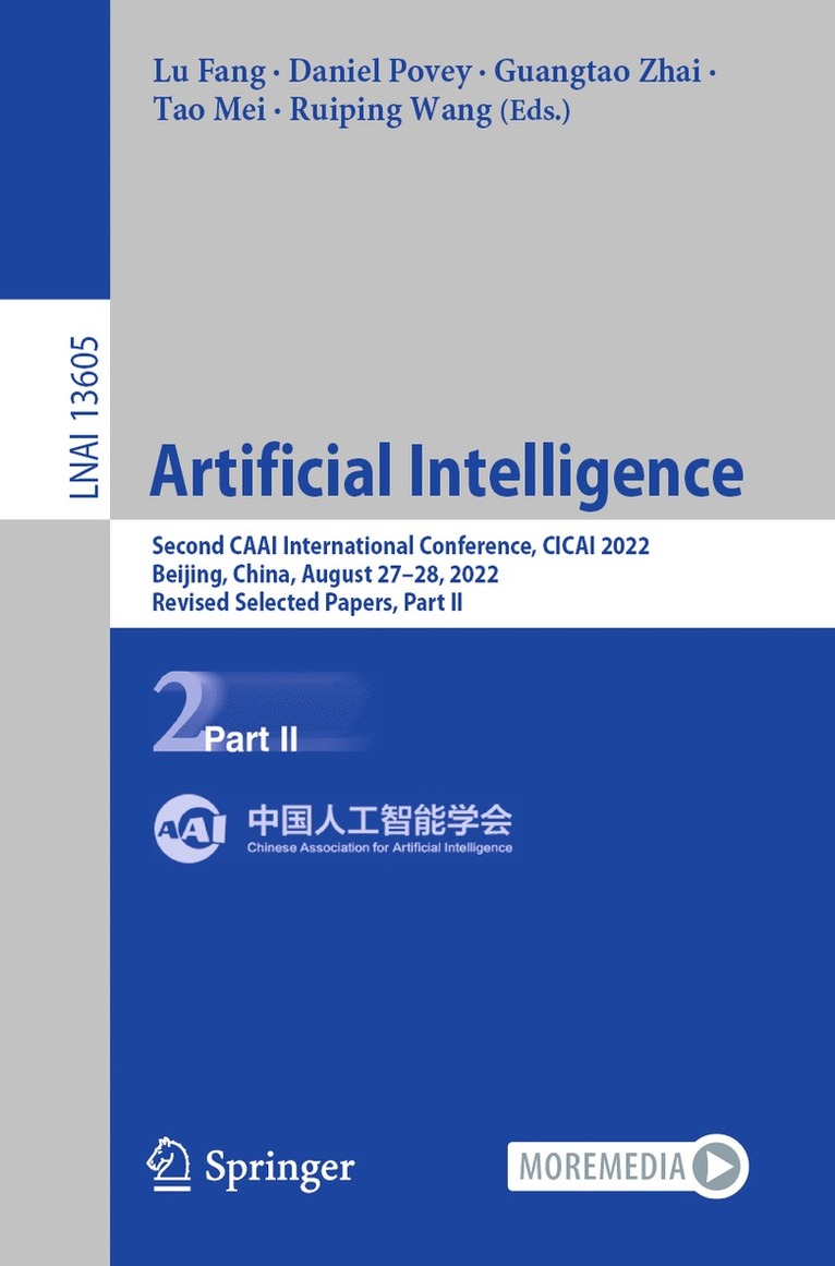 Lu Fang, Daniel Povey, Guangtao Zhai, Tao Mei, Ruiping Wang - Artificial Intelligence, Häftad