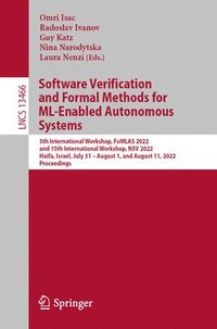 bokomslag Software Verification and Formal Methods for ML-Enabled Autonomous Systems