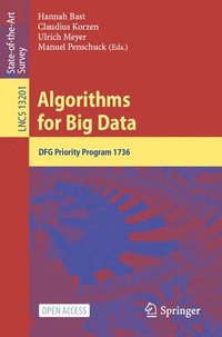 bokomslag Algorithms for Big Data
