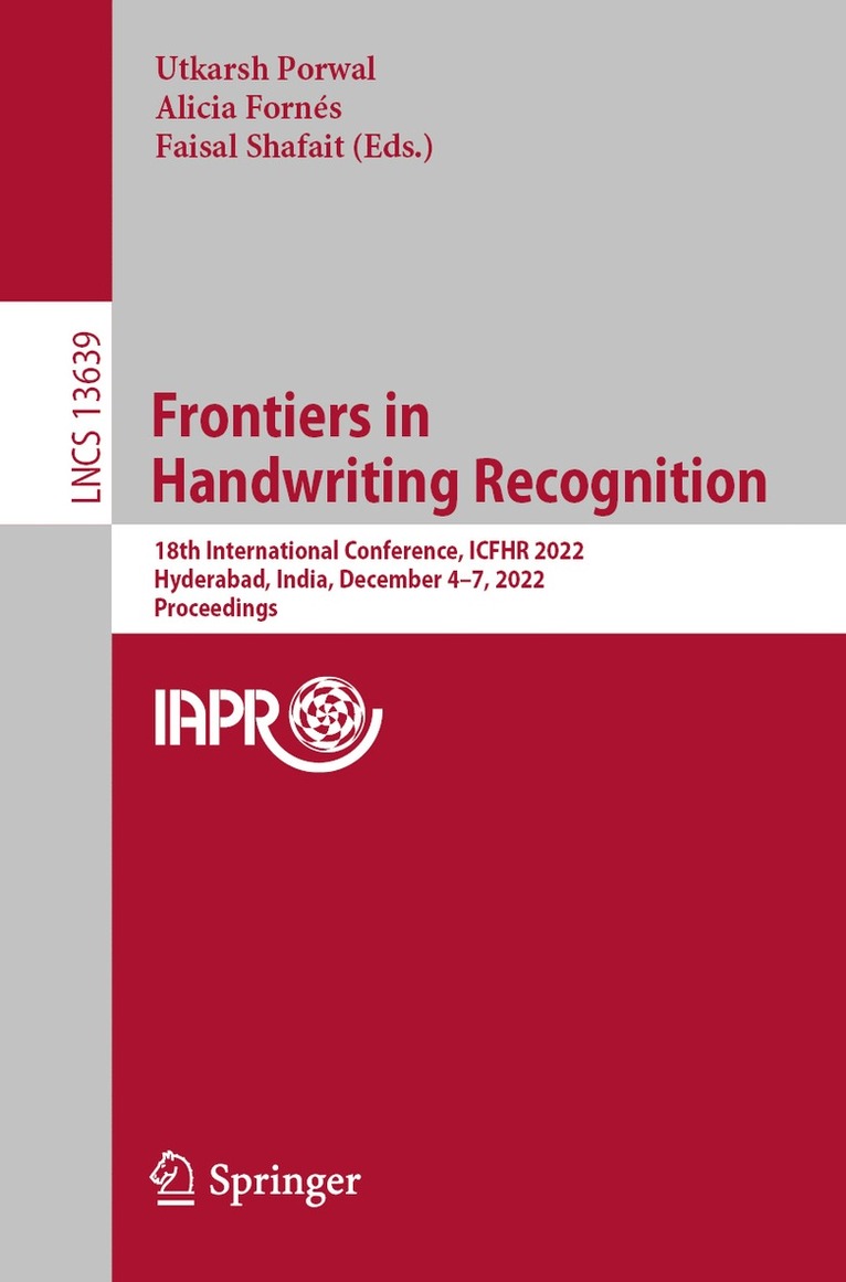 Frontiers in Handwriting Recognition 1