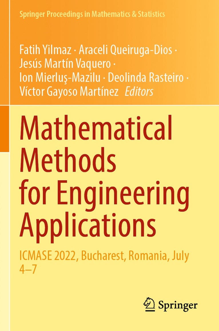 Fatih Yilmaz, Araceli Queiruga-Dios, Jesús Martín Vaquero, Ion Mierluş-Mazilu, Deolinda Rasteiro, Víctor Gayoso Martínez, Jesus Martin Vaquero, Ion Mierlus-Mazilu, Victor Gayoso Martinez, Ion Mierlu¿-Mazilu - Mathematical Methods for Engineering Applications, Häftad