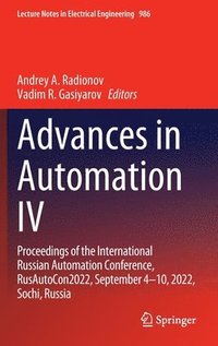 bokomslag Advances in Automation IV