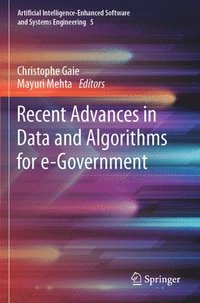 bokomslag Recent Advances in Data and Algorithms for e-Government