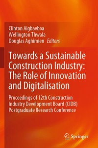 bokomslag Towards a Sustainable Construction Industry: The Role of Innovation and Digitalisation