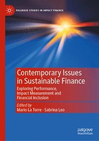 bokomslag Contemporary Issues in Sustainable Finance