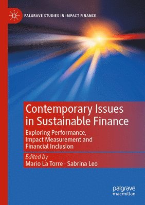 bokomslag Contemporary Issues in Sustainable Finance