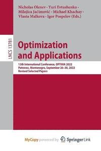 bokomslag Optimization and Applications