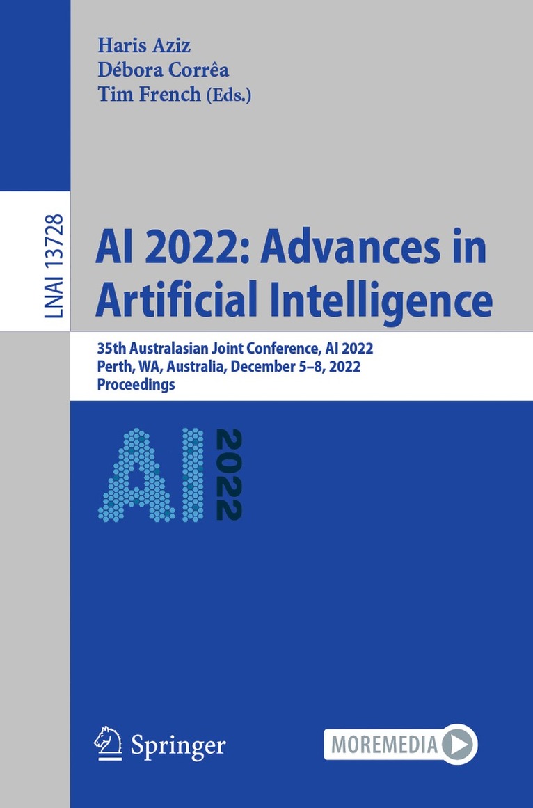 AI 2022: Advances in Artificial Intelligence 1