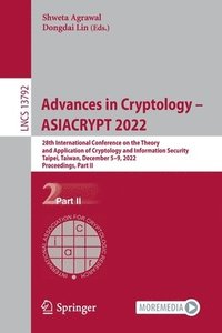 bokomslag Advances in Cryptology - ASIACRYPT 2022