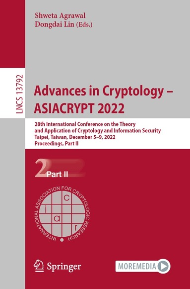 Shweta Agrawal, Dongdai Lin - Advances in Cryptology – ASIACRYPT 2022, Häftad