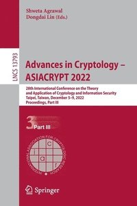 bokomslag Advances in Cryptology  ASIACRYPT 2022