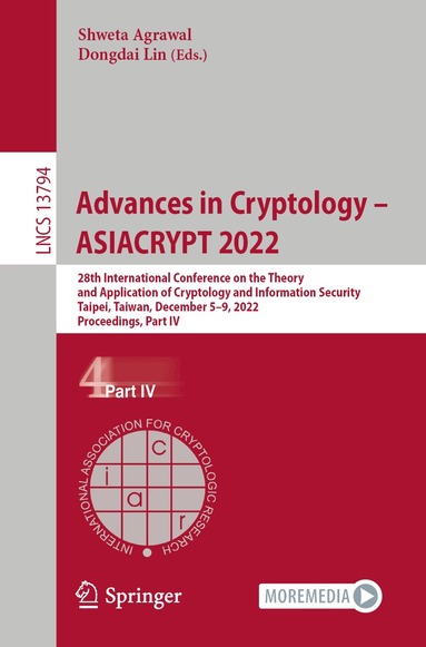 Shweta Agrawal, Dongdai Lin - Advances in Cryptology – ASIACRYPT 2022, Häftad
