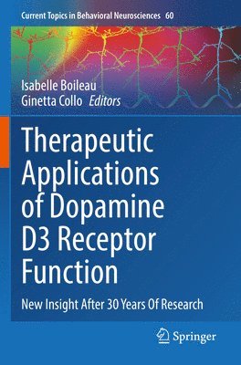bokomslag Therapeutic Applications of Dopamine D3 Receptor Function