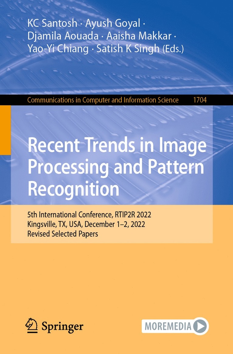 Recent Trends in Image Processing and Pattern Recognition 1