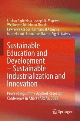 bokomslag Sustainable Education and Development - Sustainable Industrialization and Innovation