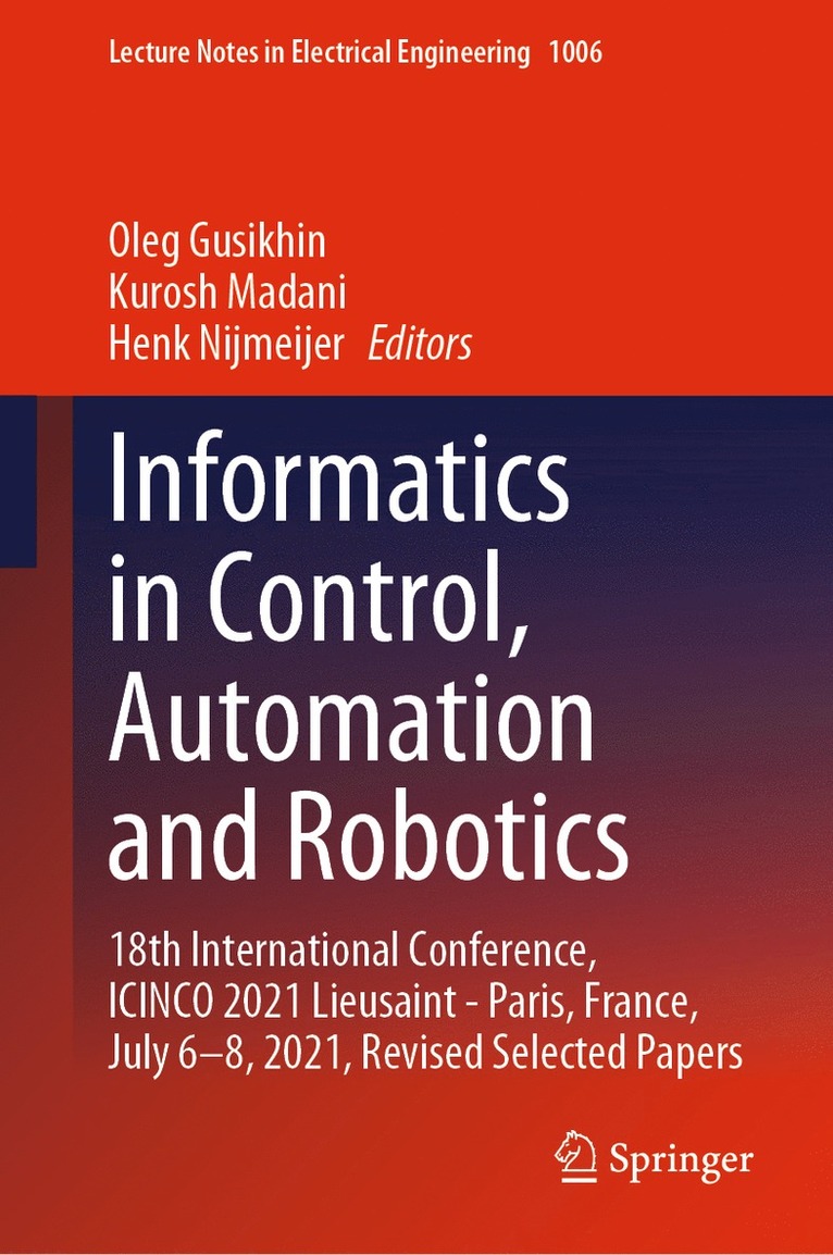 Informatics in Control, Automation and Robotics 1