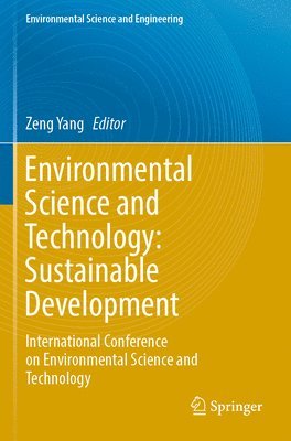 bokomslag Environmental Science and Technology: Sustainable Development