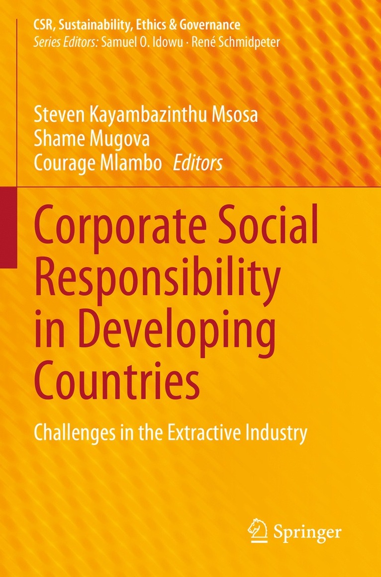 Steven Kayambazinthu Msosa, Shame Mugova, Courage Mlambo - Corporate Social Responsibility in Developing Countries, Häftad