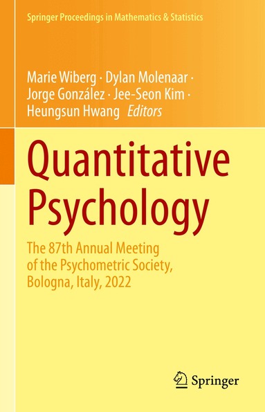 Marie Wiberg, Dylan Molenaar, Jorge González, Jee-Seon Kim, Heungsun Hwang - Quantitative Psychology, Inbunden