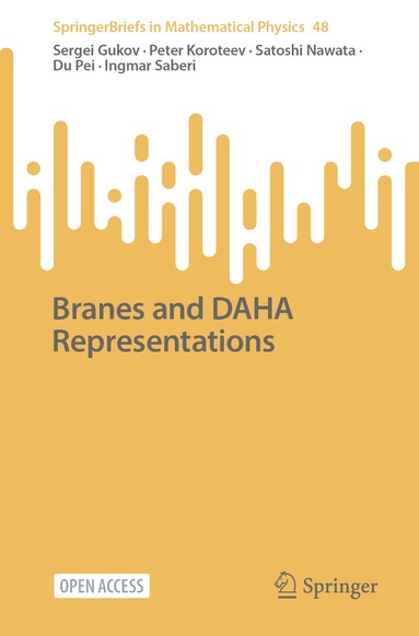 Sergei Gukov, Peter Koroteev, Satoshi Nawata, Du Pei, Ingmar Saberi - Branes and DAHA Representations, Häftad