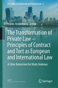 bokomslag The Transformation of Private Law  Principles of Contract and Tort as European and International Law