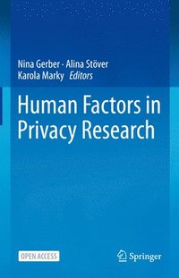 bokomslag Human Factors in Privacy Research