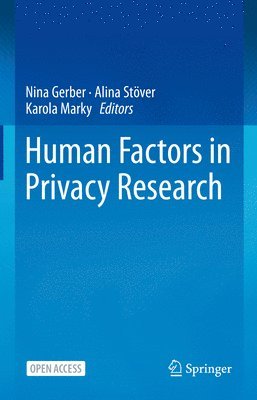 bokomslag Human Factors in Privacy Research