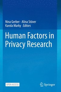 bokomslag Human Factors in Privacy Research