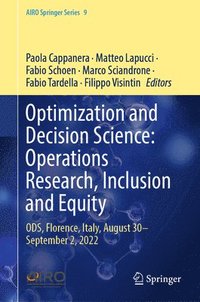 bokomslag Optimization and Decision Science: Operations Research, Inclusion and Equity