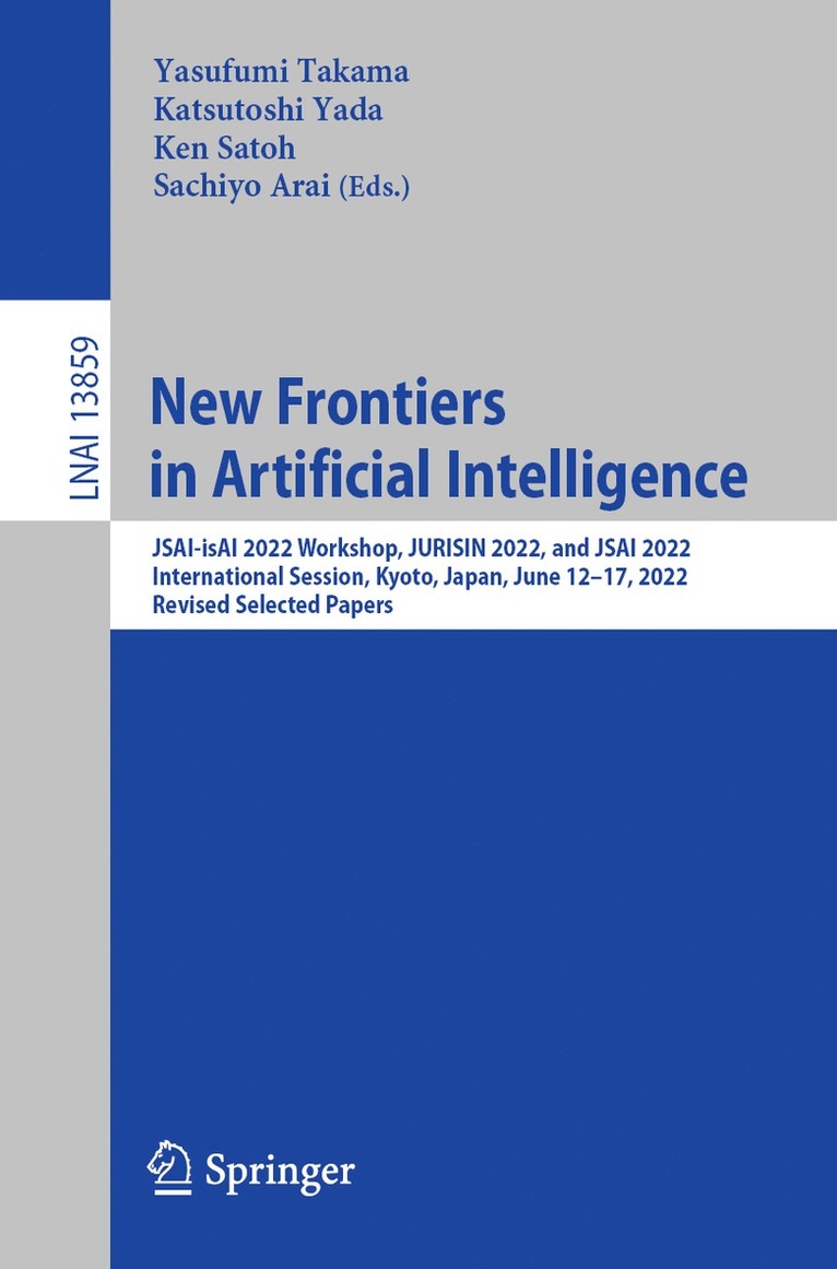 New Frontiers in Artificial Intelligence 1