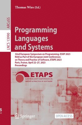 bokomslag Programming Languages and Systems