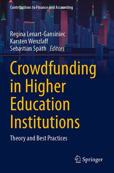 Regina Lenart-Gansiniec, Karsten Wenzlaff, Sebastian Späth - Crowdfunding in Higher Education Institutions, Häftad