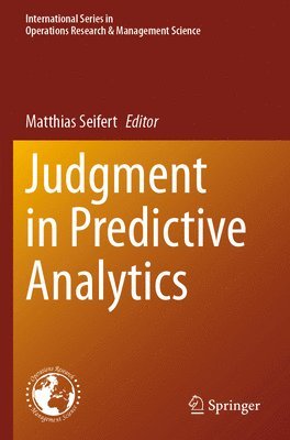 Judgment in Predictive Analytics 1