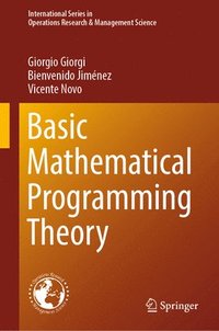 bokomslag Basic Mathematical Programming Theory