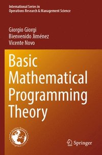 bokomslag Basic Mathematical Programming Theory