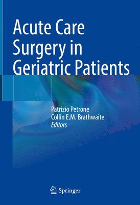 Acute Care Surgery in Geriatric Patients 1