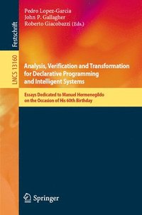 bokomslag Analysis, Verification and Transformation for Declarative Programming and Intelligent Systems