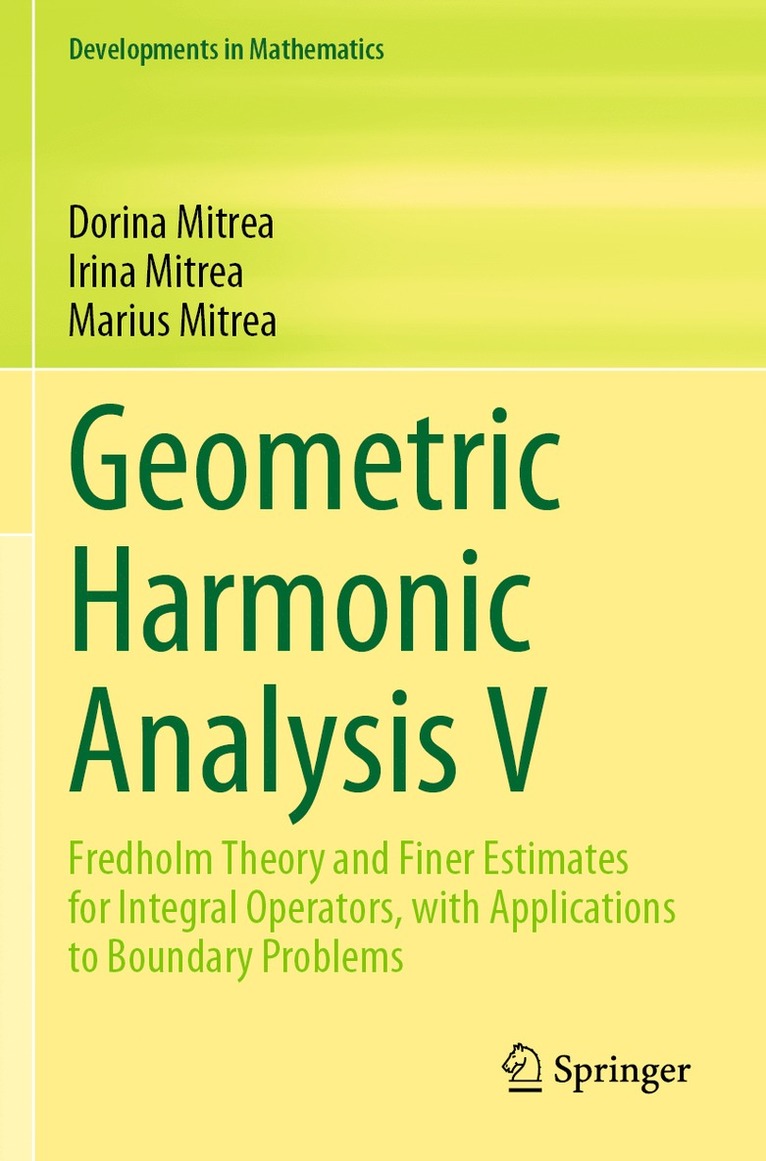 Geometric Harmonic Analysis V 1